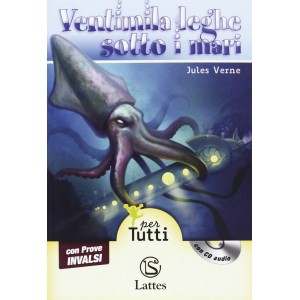 Ventimila leghe sotto i mari - Alta Leggibilità (con Audiolibro+Prove Invalsi)