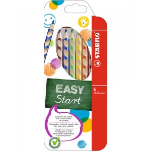 STABILO EASYCOLOR - PASTELLI ERGONOMICI PER MANCINI (CONF. 6 PZ)